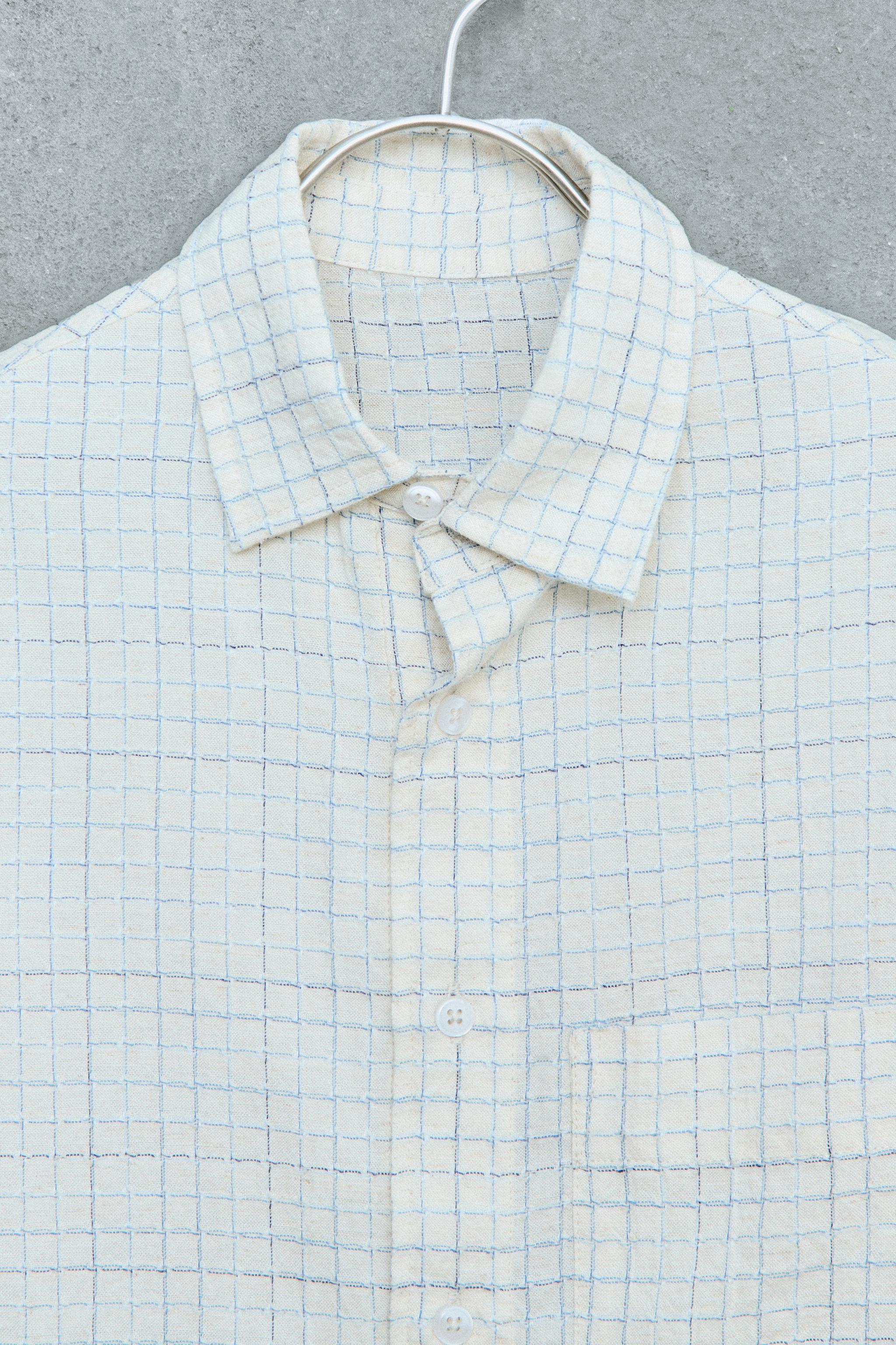 STORIESZ - CHEMISE À CARREAUX EN COTON ET LIN